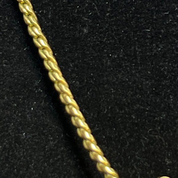 Bugby And Niles Gold Tone S Link Necklace With Floral Pendant & Earring Set 3883 - Picture 5 of 9